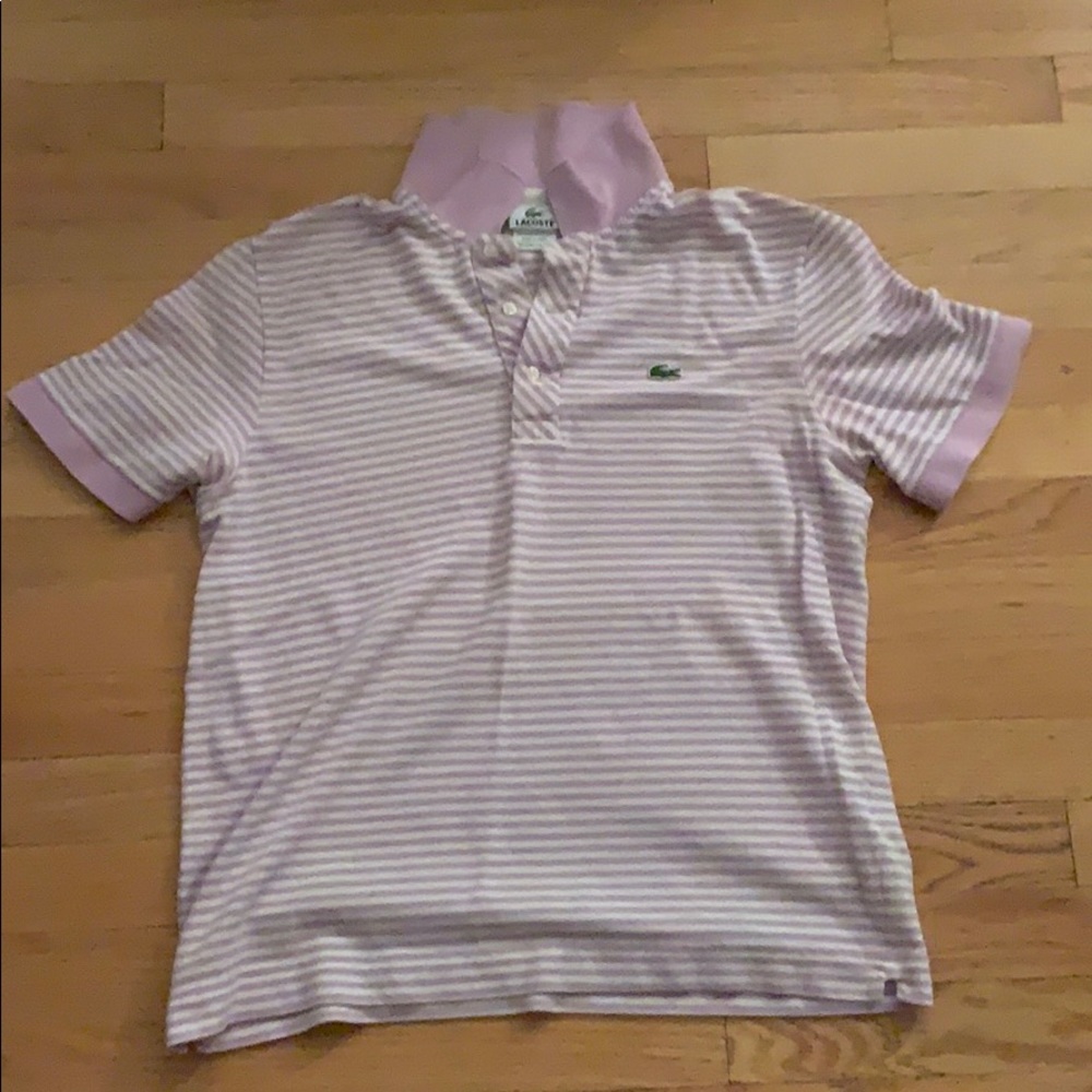Lacoste purple polo shirt